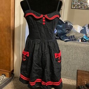 Vintage Hot Topic Hell Bunny dress tagged LG runs small see last pictures
